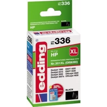 edding printerikassett EDD-336 must ühilduv HP 301XL CH563EE jaoks