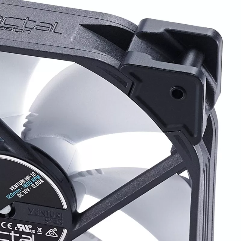Fractal Design Venturi HP-12 PWM 120 mm korpuse ventilaator – must
