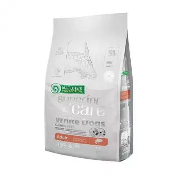 NATURE'S PROTECTION Superior Care Valge Dogs Grain Free Junior väike valge kala – kutsikate kuivtoit – 1.5 kg