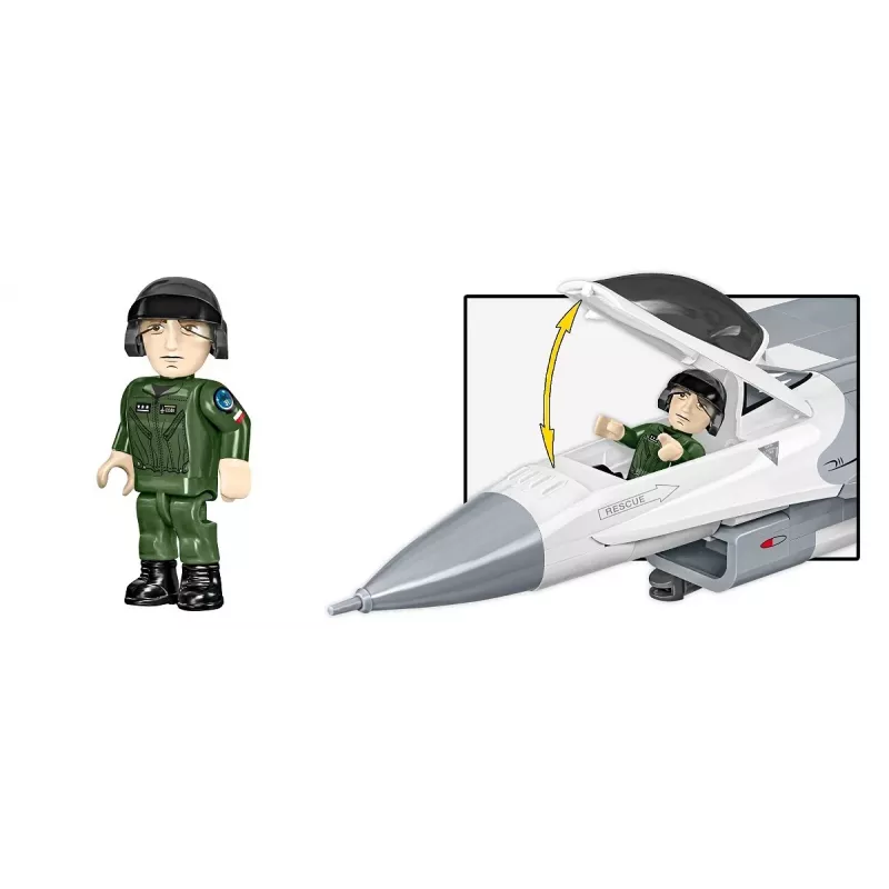 Ehituskomplekt Cobi F-16C Fighting Falcon — 463 tk, mudeli ehituskomplekt