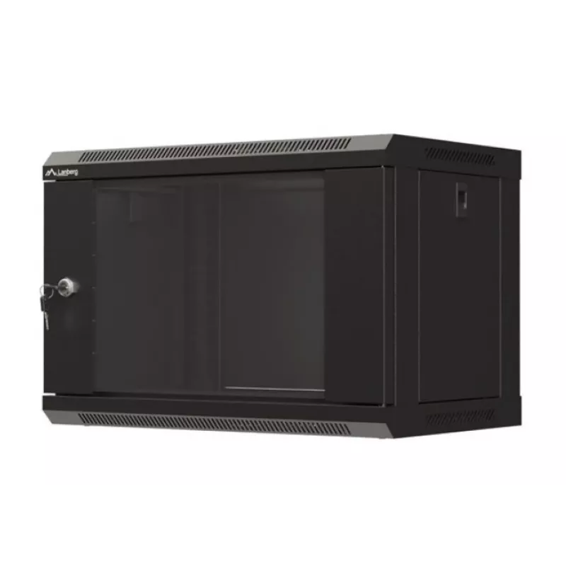 Seinale kinnitatav rack LANBERG WF03-5306-10B 6U, 60 kg, võtmelukk, must