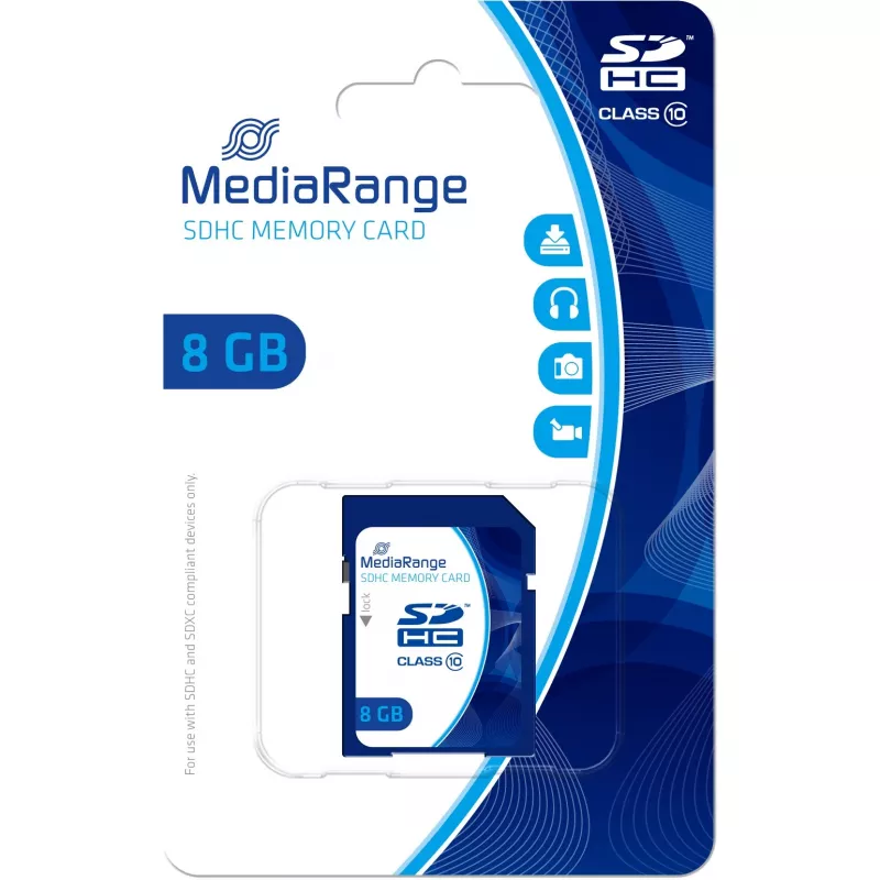 MediaRange mälukaart 8 GB SDHC Class 10 MR962