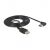 USB-kaabel DeLOCK 2m USB 2.0-A USB 2.0-A-le Must