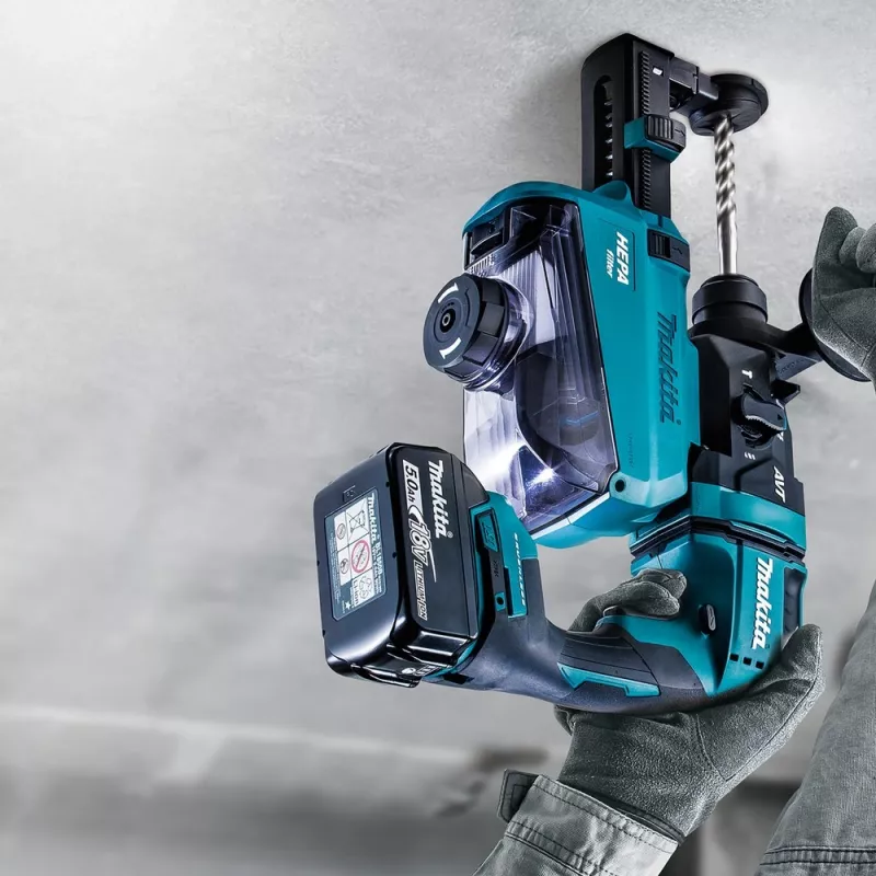 Aku-kombihaamer DHR182ZU, 18 V, pöördhaamer sinine/must, Bluetooth, ilma aku ja laadijata