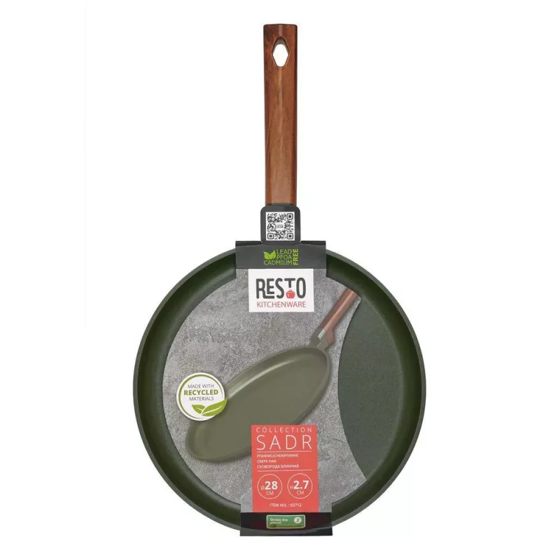 Lame pannkoogipann RESTO 93712 — 28 cm läbimõõt, 2,7 cm kõrgus