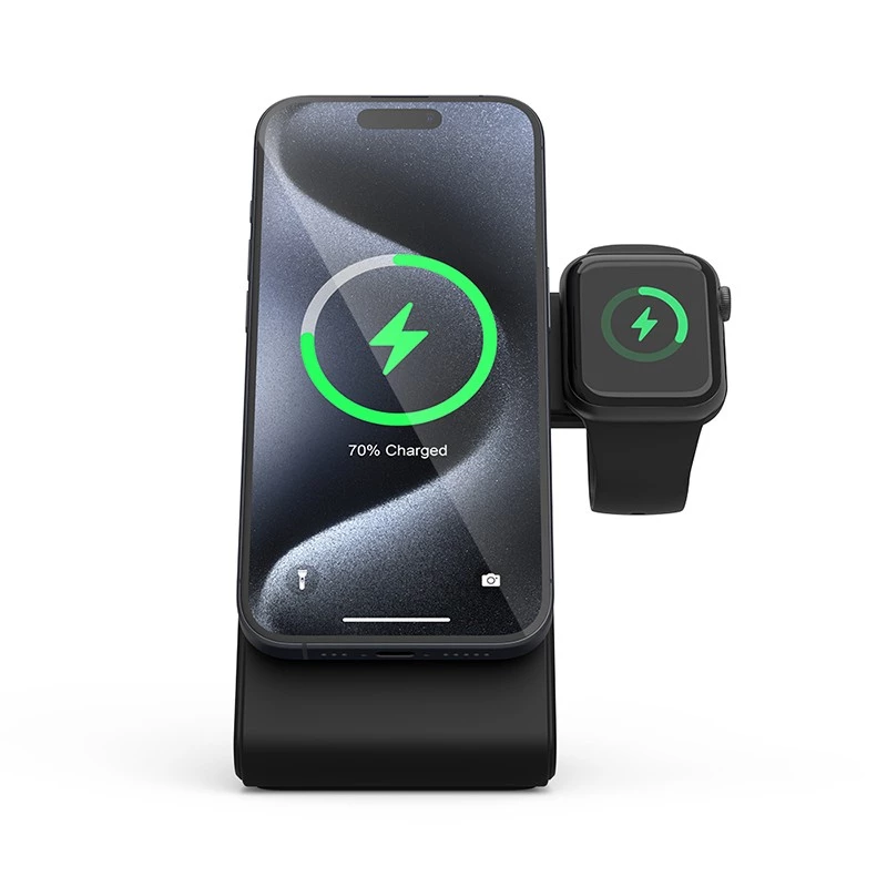 Siselaadija Crong CRG-MSPS-BLK nutikellale must Lightning USB juhtmevaba