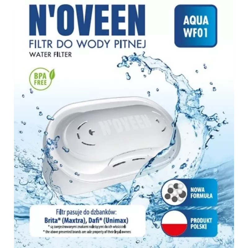 NOVEEN AQUA WF01 asendusmembraanfilter, ühilduv BRITA MAXTRA ja DAFI UMINAXiga