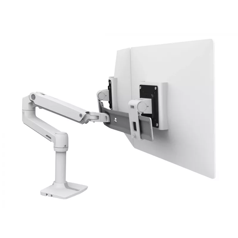Lauakinnitus Ergotron LX seeria kahe otsese kuvari hoide 63,5 cm (25 tolli) valge