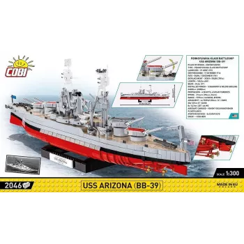 Klotsid USS Arizona BB-39 2046 klotsi