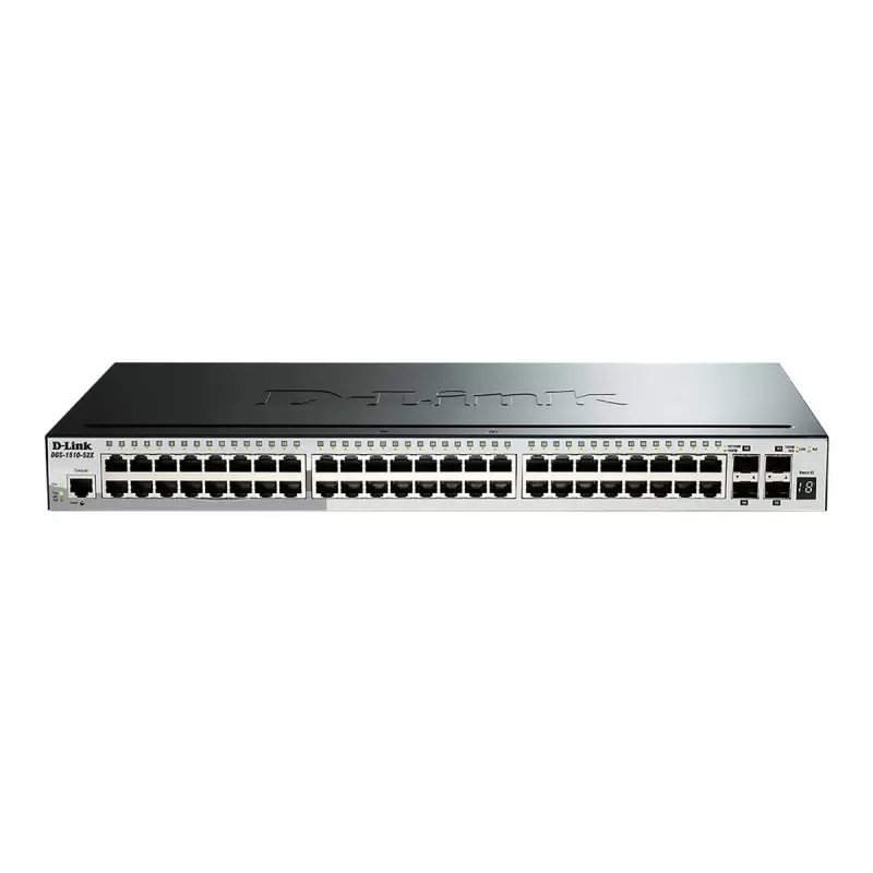 D-Link 52-pordiline Gigabit virnastatav nutihalduslüliti, sealhulgas 4 x 10G SFP+