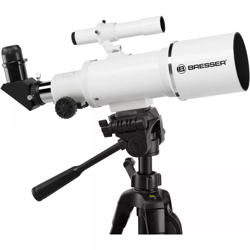 Bresser Optics CLASSIC 70/350 Refraktor 140x Must, Valge