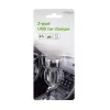 Autolaadija Gembird EG-U2C2A-CAR-02, 12–24 V sisend, 5 V/2,1 A väljund, 2× USB 2.0, must