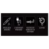 LED-neoonpeeglivalgusti MANTA MASNL130PK Style Neon Lights BEAUTY, roosa aktsent, dekoratiivne peeglivalgustus