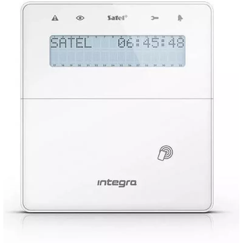 SATEL klahvistik INT-KLFR-W RFID-lugeja, GRADE3