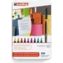 Viltpliiats Edding 1200 colourpen Peen Must Sinine Pruun Roheline Oranž Roosa Lilla Punane Kollane 10 tk