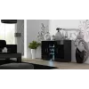 Külgkapp Cama SOHO S7 120 cm Must Läikiv