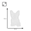 Neoonvalgusti MANTA Manta SNL66WH French Bulldog Valge — dekoratiivne LED-neoonsilt prantsuse buldogi kujul