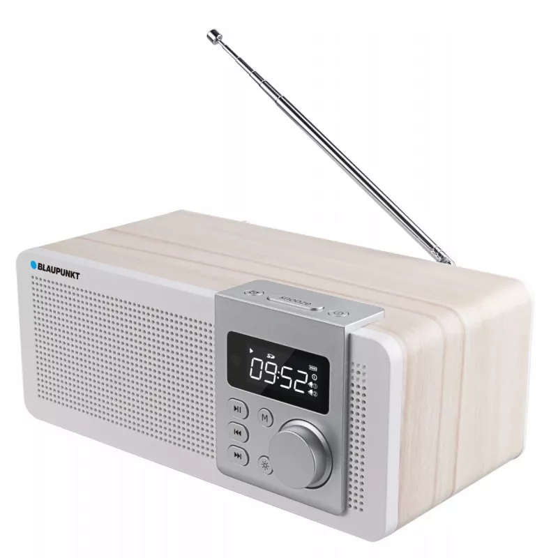 Kaasaskantav raadio BLAUPUNKT PP14BT Bluetoothi, MP3, MicroSD, USB ja äratusega — 6 W, aku/võrk, 230×118×90 mm