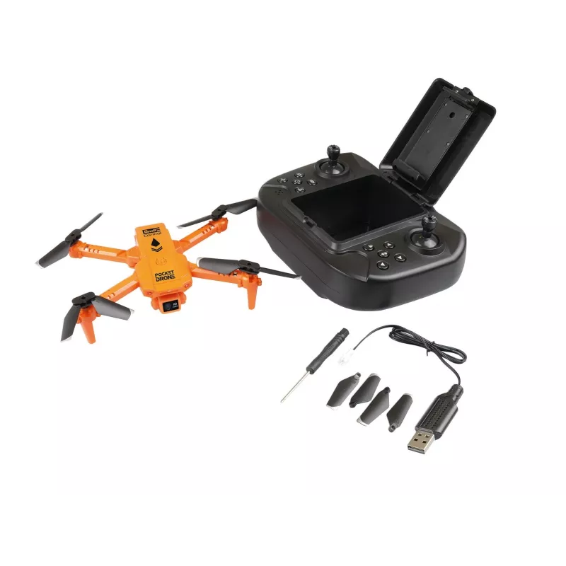 RC kvadrokopter REVELL Pocket Drone 23810 — 2,4 GHz, 4-kanaliline kaugjuhtimispult