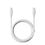 USB-C-kaabel Baseus Silky Series 100W, 2 m, valge