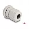 Kaablitihend M16 DELOCK, plastik, hall, pakis 10 tk