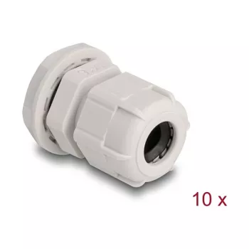 Kaablitihend M16 DELOCK, plastik, hall, pakis 10 tk
