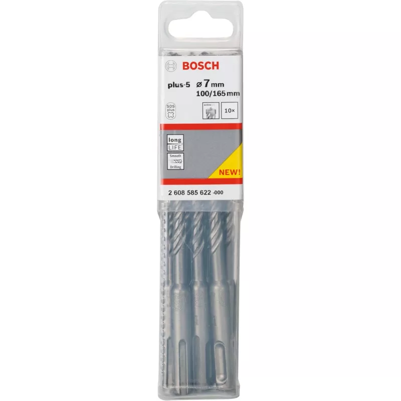 Puuritera, Bosch SDS-plus-5, 165 mm pikkus, SDS-plus vars