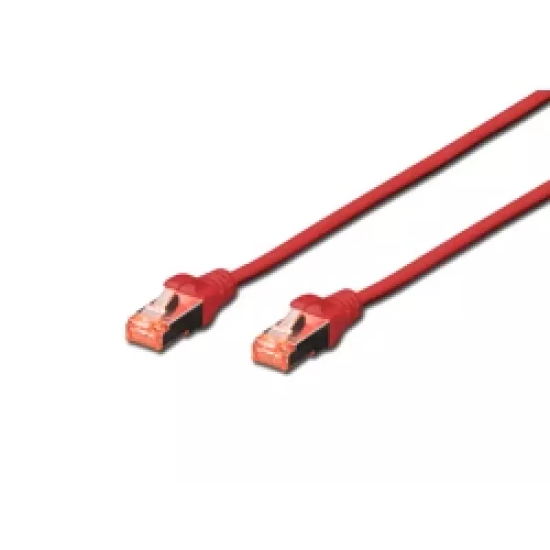 võrgukaabel Digitus CAT 6 S/FTP RJ-45 0.5m Red