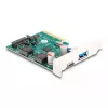 DeLOCK PCI Express x4 kaart 1 x USB USB-C 1 x USB Type-A 10 Gbps