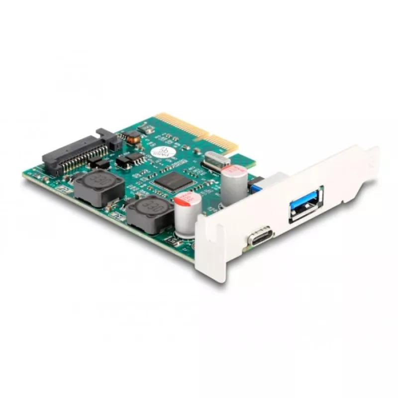 DeLOCK PCI Express x4 kaart 1 x USB USB-C 1 x USB Type-A 10 Gbps