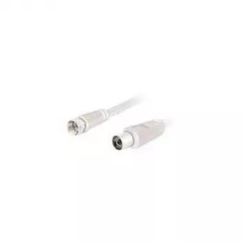 Wentronic Goobay SAT/Antenni ühenduskaabel, valge, 2,5 m - F-pistik IEC/koaksiaalpesa (11830)