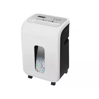 Kontori paberipurustaja TRACER TRANIS47633 valge — 4x12 mm ristlõige, 14-lehe mahutavus, 20 l korv