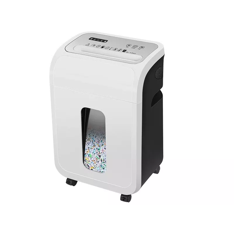 Kontori paberipurustaja TRACER TRANIS47633 valge — 4x12 mm ristlõige, 14-lehe mahutavus, 20 l korv