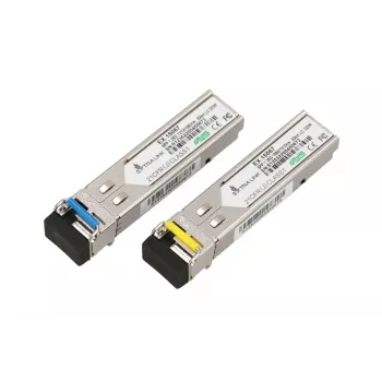 Extralink SFP WDM-moodul 1,25G, 1,25 Gbit/s, 1310/1550nm, ühemoodiline, 20 km, LC, DOM, paar, mõeldud HP/Aruba jaoks