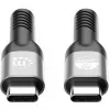 Manhattan Fast USB-C to USB-C kaabel (240W), 1m, 240W sülearvuti laadimine + kiire andmeedastus ja video, töötab kõigi sülearvutitega (märkus: vaja on täiendavat USB-C 240W seinelaadijat), 40 Gbps ülikiired ülekanded, must, 3-aastane garantii