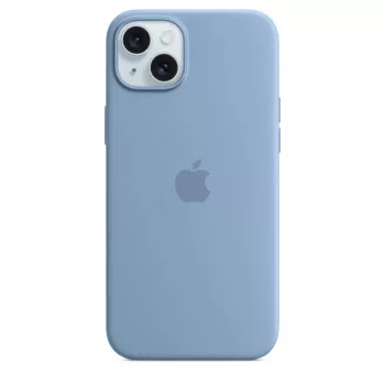 Apple iPhone 15 Plus silikoonist ümbris MagSafe'iga - Talvine sinine