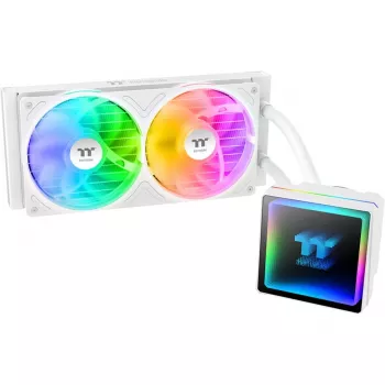 Kõik-ühes vedelikjahutusega protsessorijahuti THERMALTAKE TH240-S V3 ARGB Sync Snow Edition, 240 mm radiaator