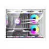 Arvutikorpus DarkFlash B275 PRO (valge) koos 6 ventilaatoriga