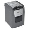 Paberipurustaja REXEL Optimum AutoFeed+ 100X — 100-leheline automaatne söötmine, 4 x 28 mm ristlõige, 34 L mahuti, alumiinium