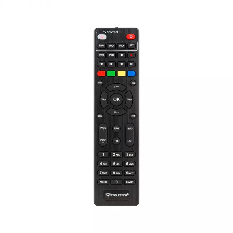 Digitaalteleviisori vastuvõtja Cabletech URZ0336C DVB-T/T2 H.265 maapealne tuuner, 470–862 MHz, 1 tuuner, HDMI, USB, SCART