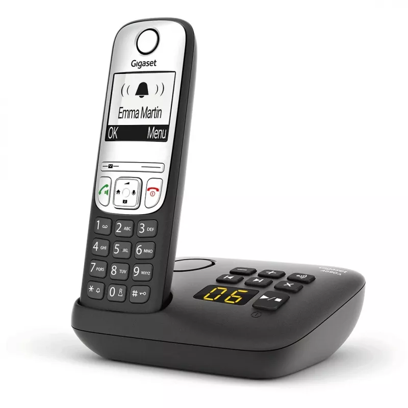 Gigaset A690A - Analoog/DECT telefon - Juhtmeta telefonitoru - Käed-vabad süsteem - 100 kirjet - Must (S30852-H2830-B101)