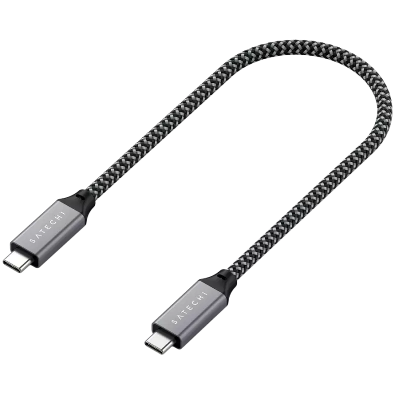 USB-kaabel Satechi ST-U4C25M USB4 Gen 3x2 0,25 m Must Hall