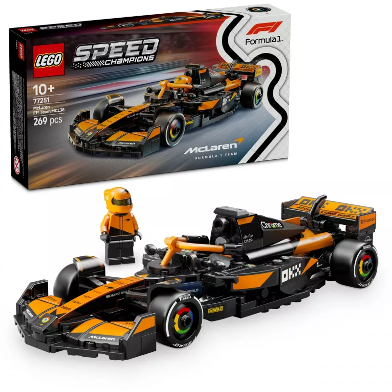 LEGO SPEED CHAMPIONS 77251 McLaren F1 Team MCL38 võidusõiduauto