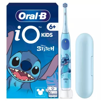 Oral-B iO Kids Disney Stitch elektrihambahari reisikotiga, 6+ aastat | Laetav | Lastele | Harjapeade arv: 1 | Hambapesurežiimide arv: 3