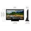 Televiisor Toshiba 24WV3F63DG 24 tolli LED-ekraan HD eraldusvõimega