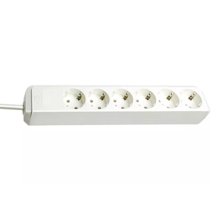 brennenstuhl Pistikupesaplokk Eco-Line, 6-kohaline, valge (1159420015)