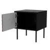 Öökapp, 2 tk CORTINA 45x40x51 must/pähkel