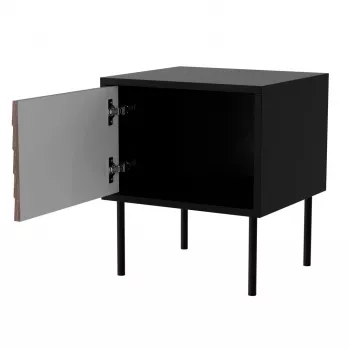 Öökapp, 2 tk CORTINA 45x40x51 must/pähkel
