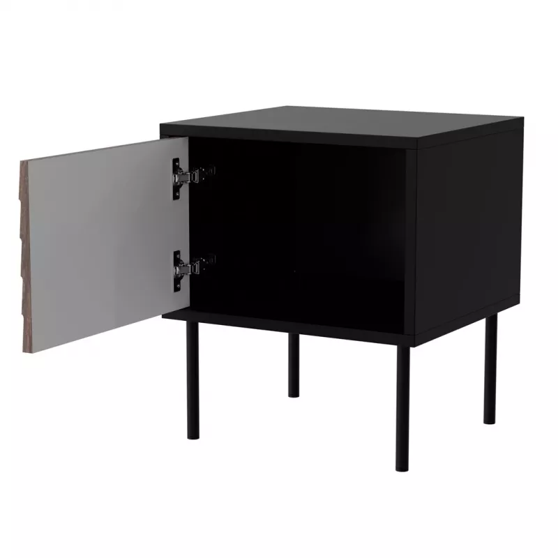 Öökapp, 2 tk CORTINA 45x40x51 must/pähkel