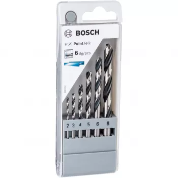Bosch HSS Twist Drill Bit PointTeQ komplektid, puur, spiraalpuur, 8 mm, 117 mm, metall, 7,5 cm